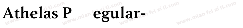 Athelas PE Regular字体转换